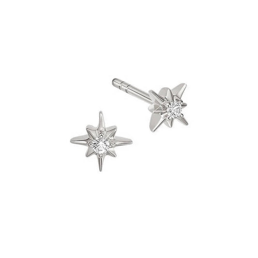 SILVER MILA STUD EARRINGS