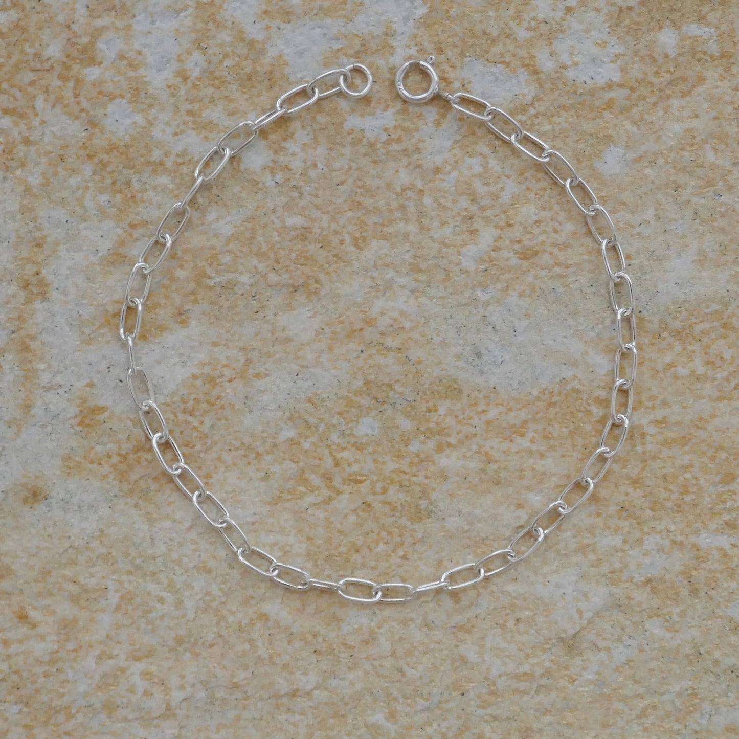 PAPERCLIP CHAIN BRACELET - SILVER