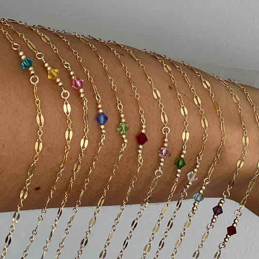 BIRTHSTONE BRACELETS - SILVER