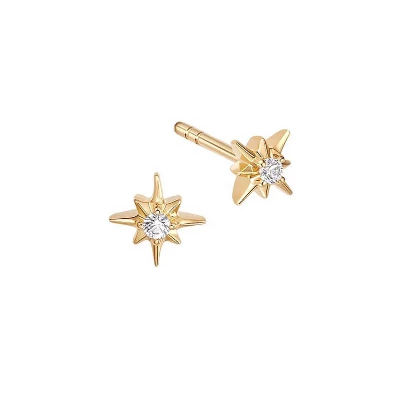 GOLD MILA STUD EARRINGS