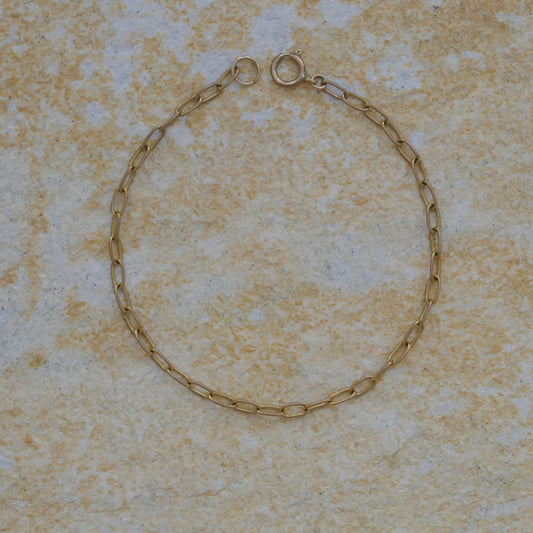 PAPERCLIP CHAIN BRACELET - GOLD