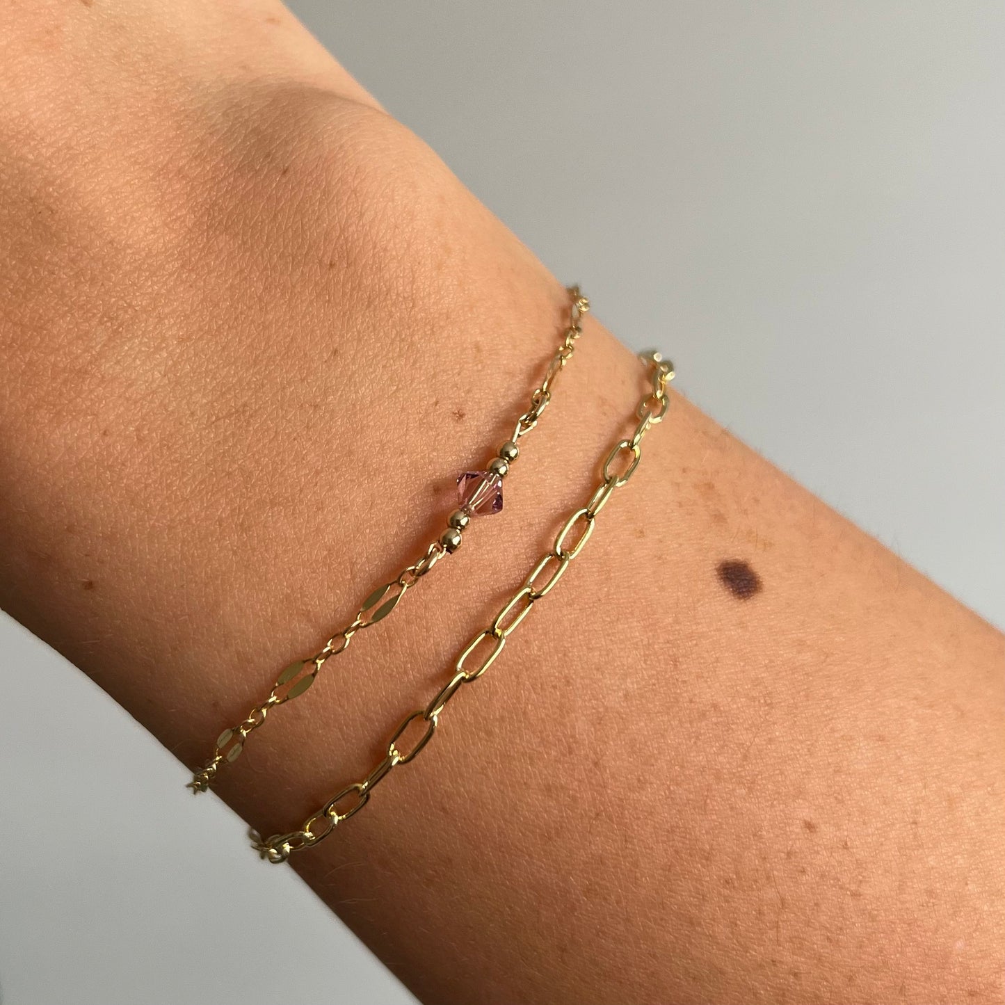 PAPERCLIP CHAIN BRACELET - GOLD